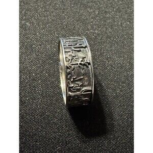 925 Cactus Desert Scene Ring Size 7